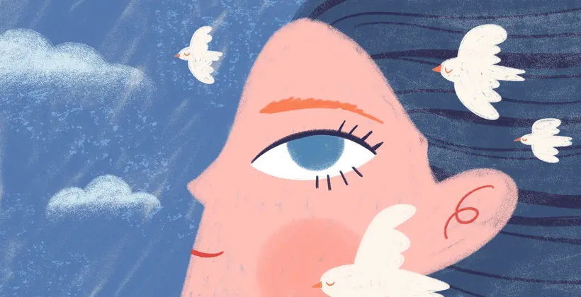 Рисунок - Как перестать паниковать женщина гармония