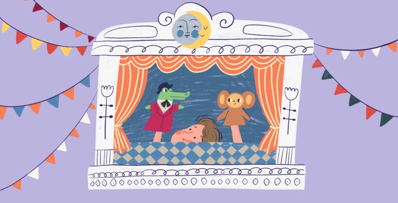 Рисунок - детский театр Чебурашка и Гена